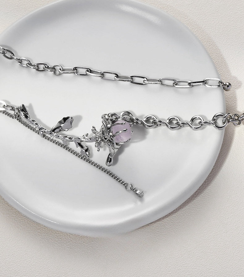 Twilight Rose Necklace