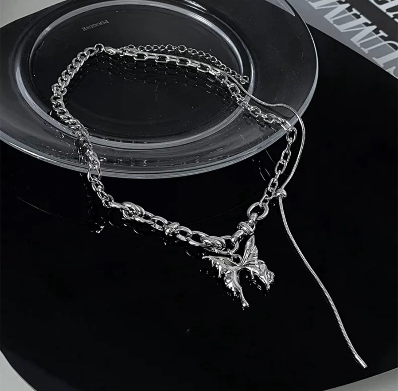 Butterfly Silver Necklace