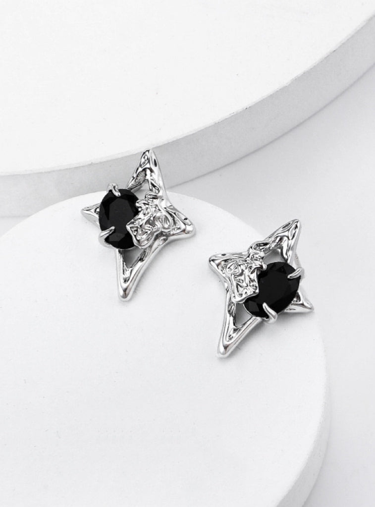 Gothic Star Earrings