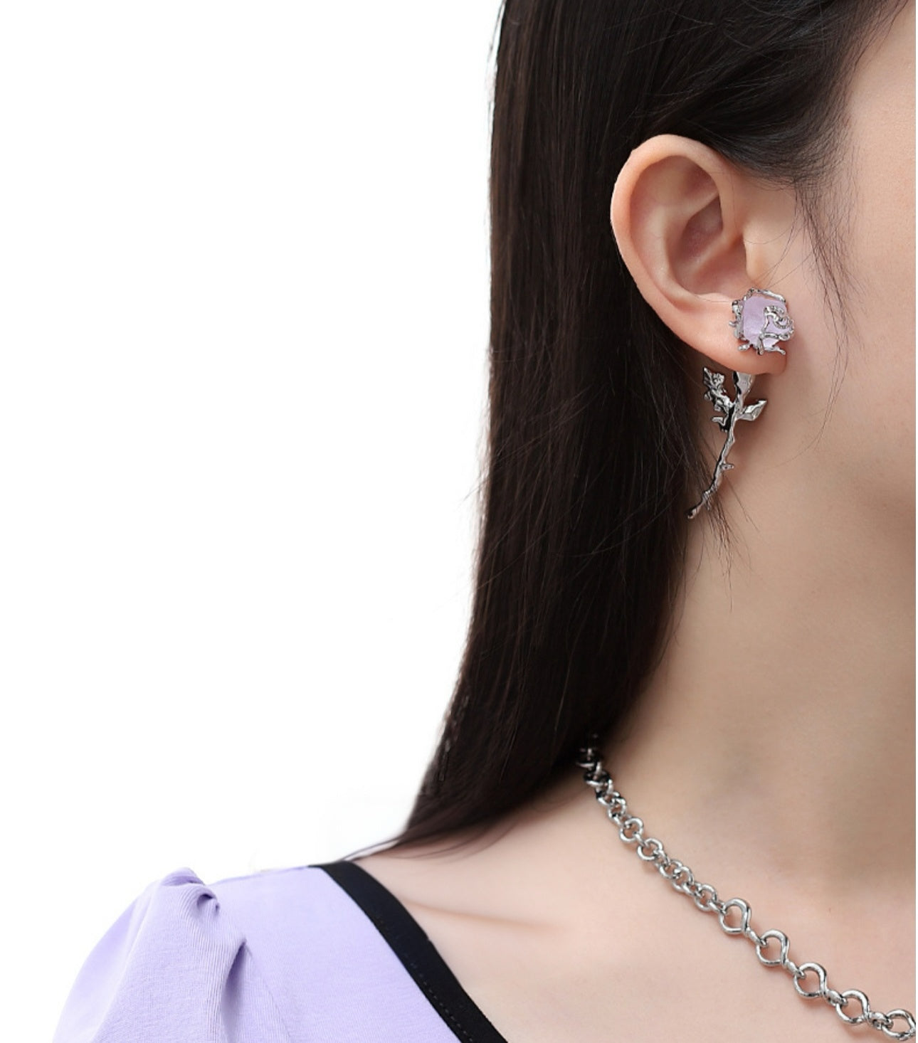 Twilight Rose Earrings