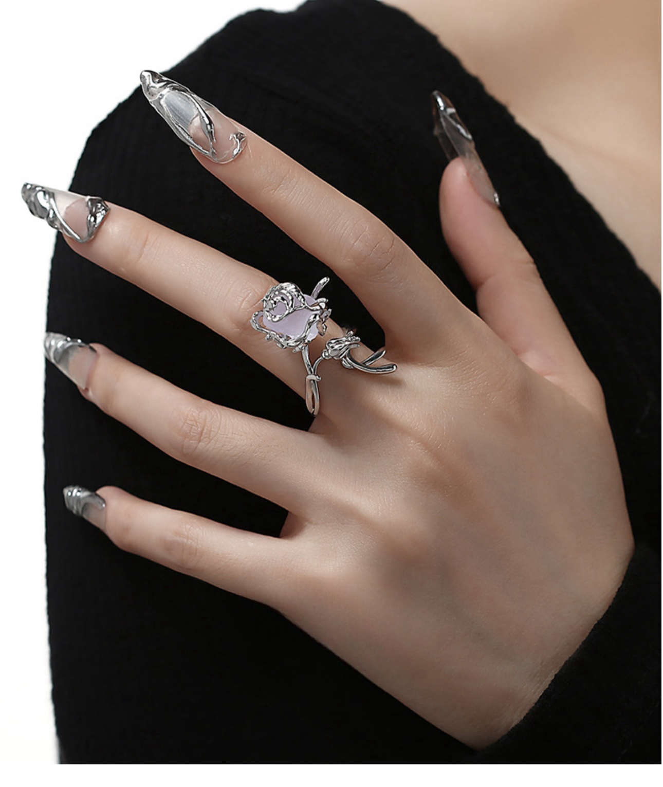 Twilight Rose Ring